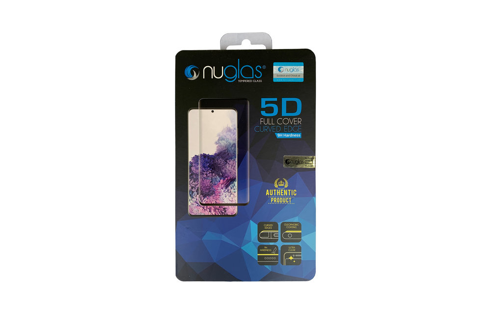 NuGlas: glazen screenprotector (5D - Zwart - single pack) voor Huawei P30 Pro