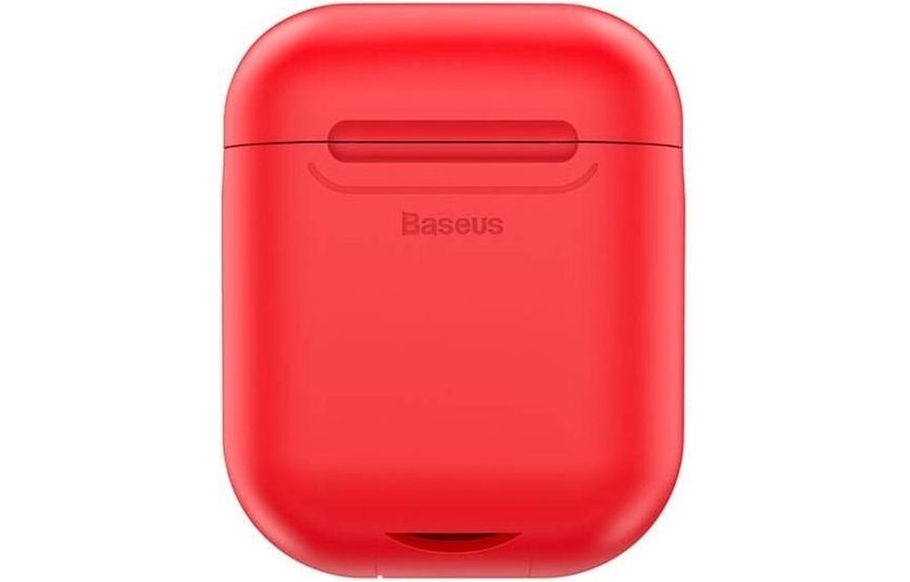 BASEUS: siliconen wireless / draadloze oplaad hoesje - Rood voor Apple AirPods 1 / 2