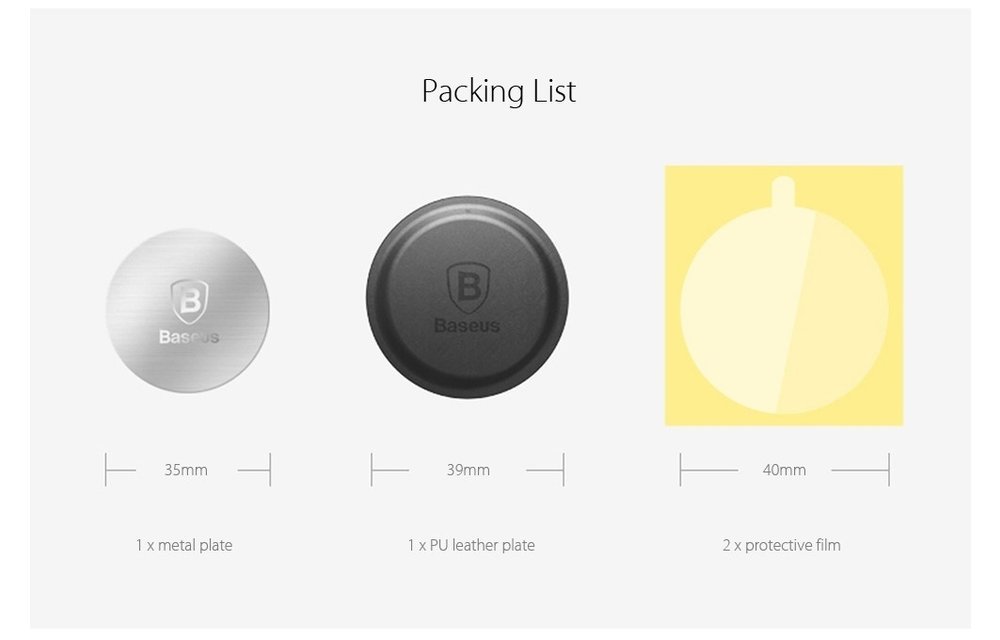BASEUS: Magnetische Plates