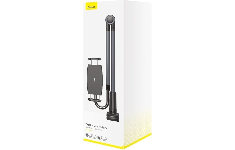 BASEUS: Universele tablet houder geschikt voor bureau, tafel en bed - Donker grijs