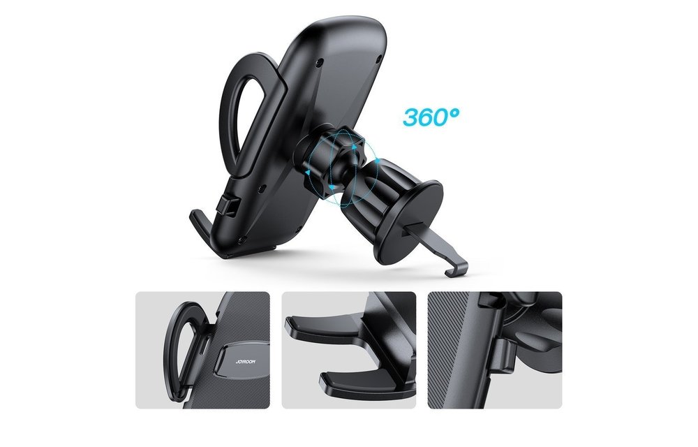 JOYROOM: Telefoonhouder auto (bevestiging ventilatierooster) - Zwart