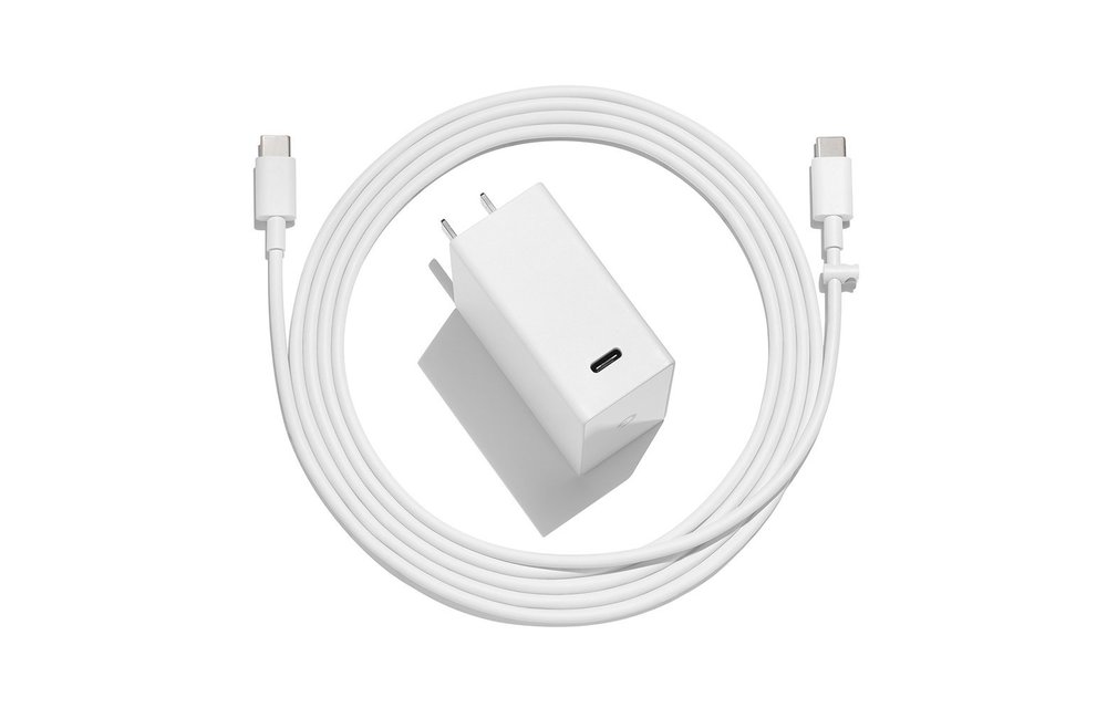 GOOGLE PixelBook 45W USB-C snellader met USB-C kabel - Wit