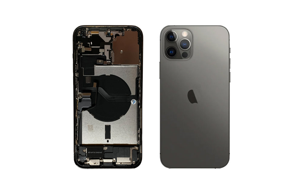Behuizing volledig gemonteerd - EU (A grade) - Zwart voor iPhone 12 Pro Max