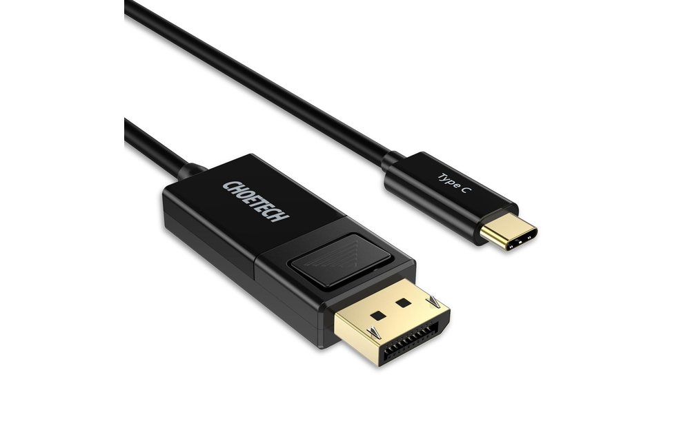 CHOETECH: USB-C naar DisplayPort - 4Kx2K @60Hz - Thunderbolt 3 - DP Alt Mode - 1.8M