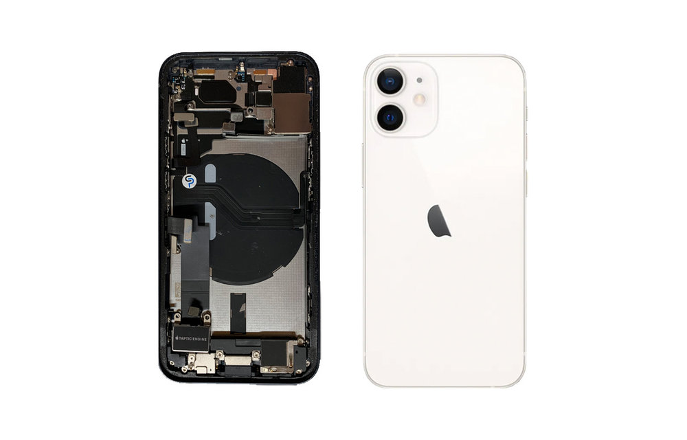 Behuizing volledig gemonteerd - EU (A grade) - Wit voor iPhone 12 Mini