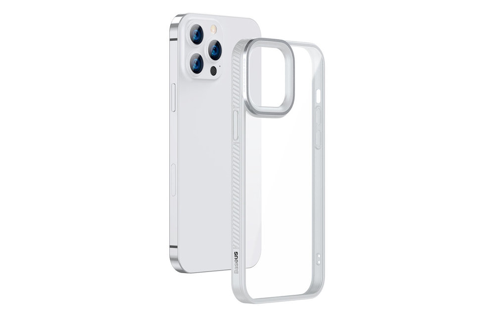 BASEUS: TPU Hoesje - transparant/grijs voor iPhone 13 Pro
