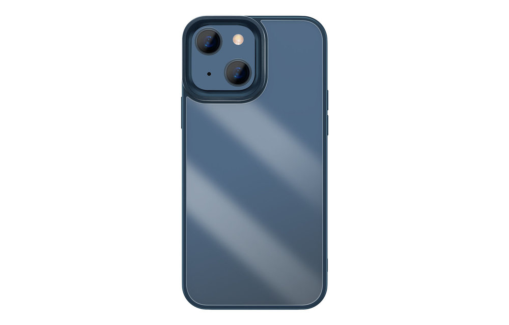 BASEUS: TPU hoesje - transparant/blauw voor iPhone 13