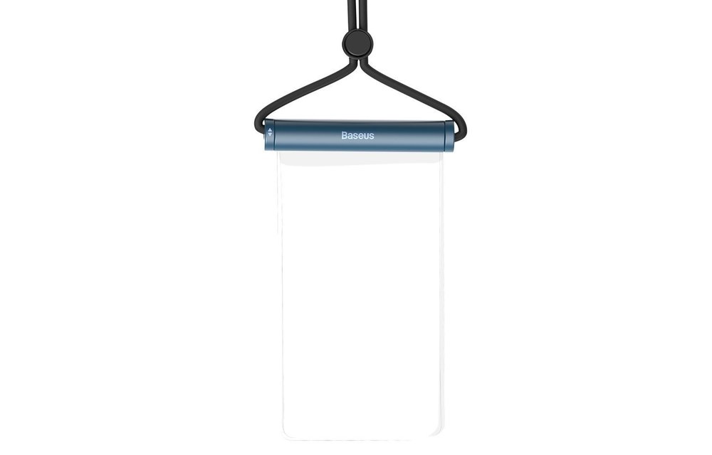 BASEUS: waterdichte telefoon tas met cilinder slide afsluiting - Blauw