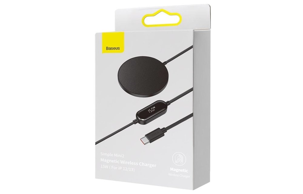 BASEUS: magnetische draadloze oplader 15W - Zwart