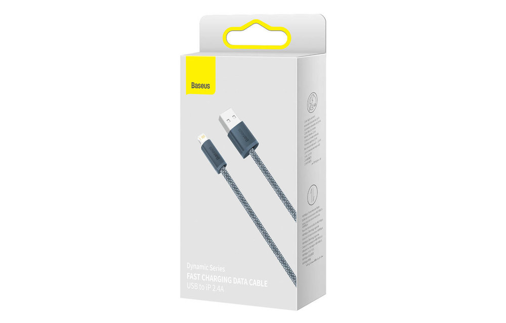 BASEUS: Dynamische USB Naar Lightning Kabel 2 Meter - Grijs