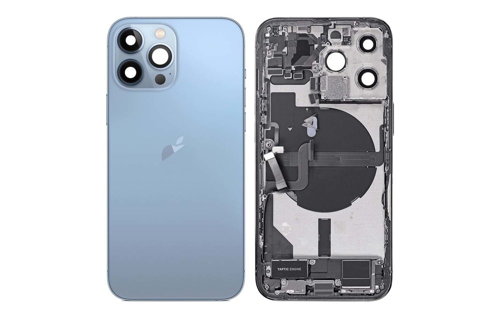 Behuizing volledig gemonteerd - EU (A grade) - Blauw voor iPhone 13 Pro