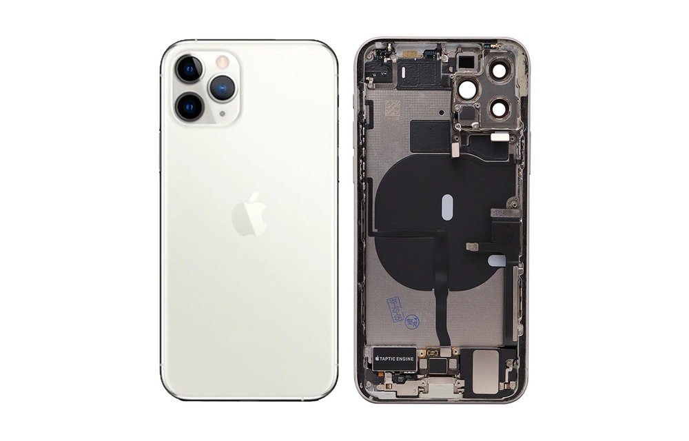 Behuizing volledig gemonteerd - EU (A grade) - Zilver voor iPhone 11 Pro