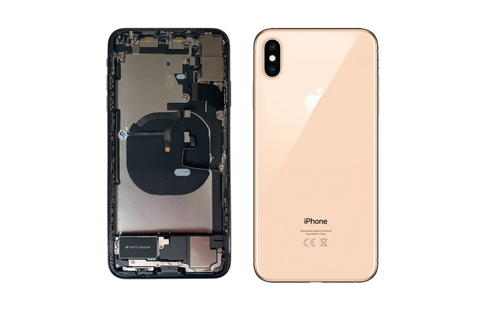Behuizing volledig gemonteerd - EU (A grade) - Goud voor iPhone XS Max