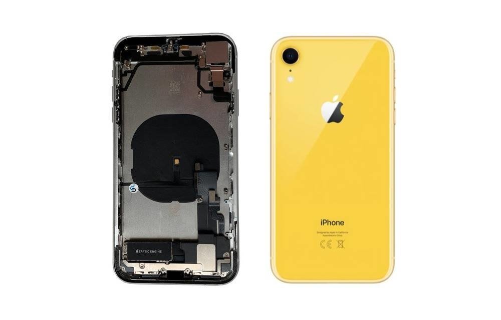 Behuizing volledig gemonteerd - EU (A grade) - Geel voor iPhone XR