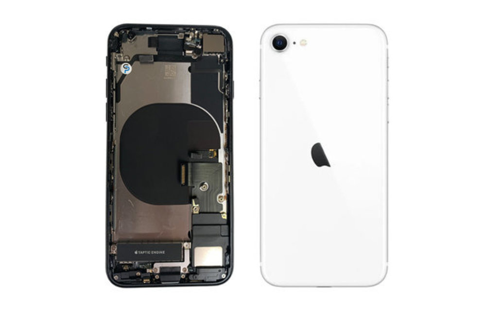 Behuizing volledig gemonteerd - US (A grade) - Wit voor iPhone SE 2020
