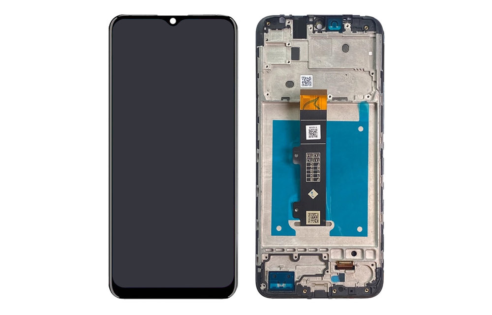 REFURBISHED: LCD scherm met frame - Zwart voor Motorola Moto E20 XT2155 (2021)
