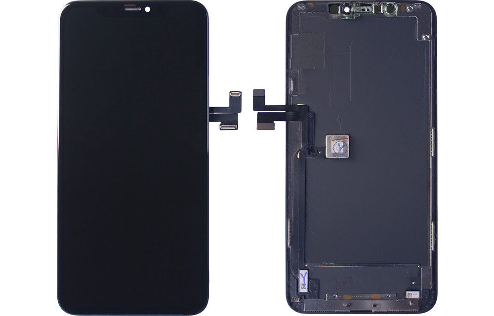 Compatible: Soft OLED scherm - Zwart voor iPhone 11 Pro