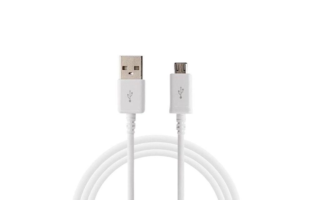 Micro-USB kabel - 1 meter - Wit voor Samsung Galaxy