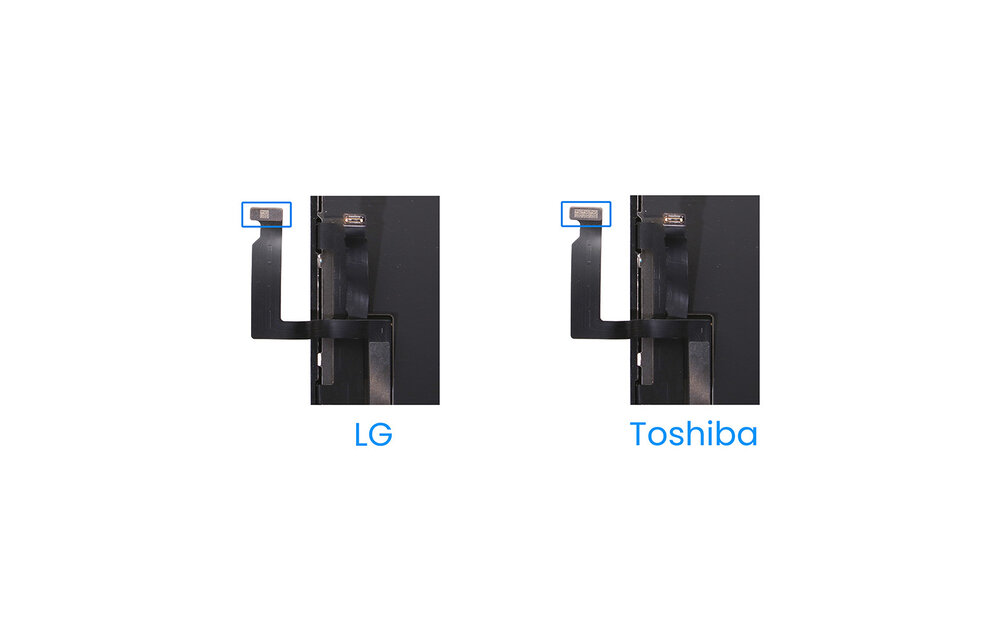 PULLED: LCD scherm (Toshiba/Sharp C11/F7C/DKH) - Zwart voor iPhone XR