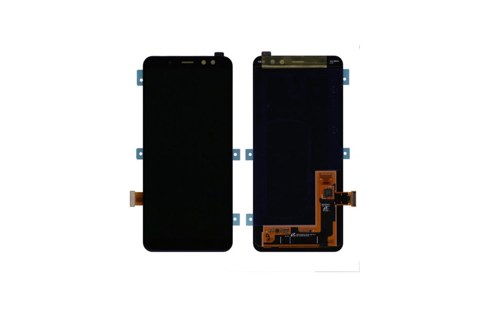 REFURBISHED: Scherm - Zwart voor Samsung Galaxy A8 2018