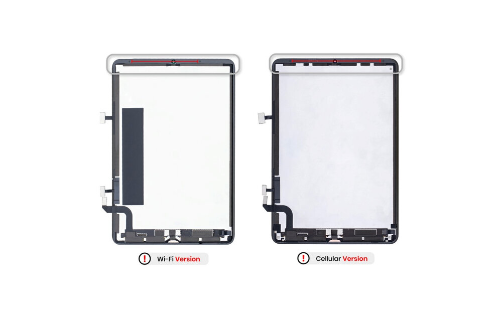 REFURBISHED: LCD scherm (4G) - Zwart voor iPad Air (4/5)