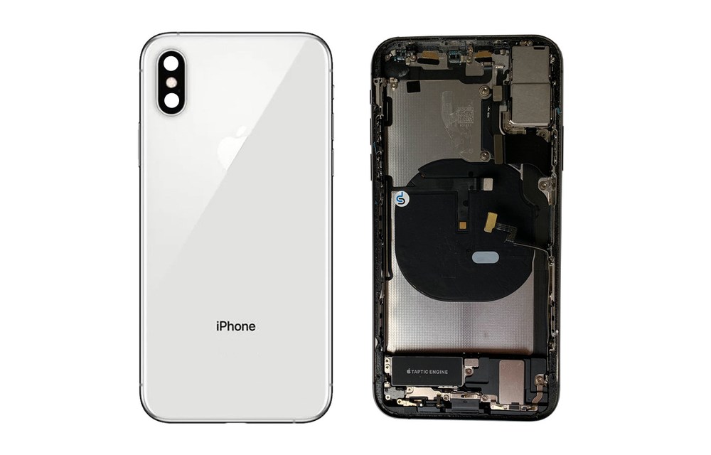 Behuizing volledig gemonteerd - EU (A grade) - Zilver voor iPhone XS Max