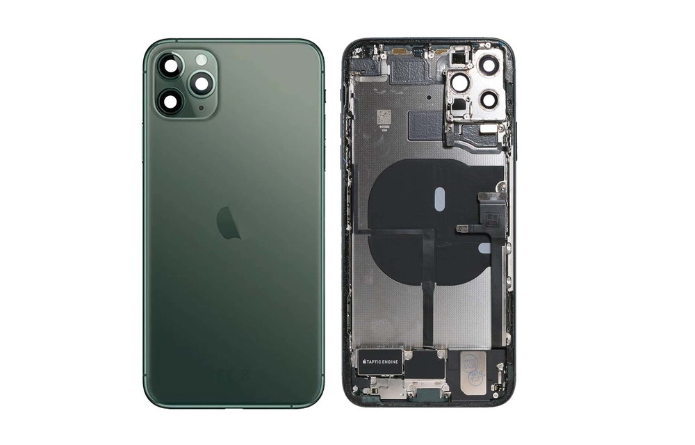 Behuizing volledig gemonteerd - EU (A grade) - Groen voor iPhone 11 Pro Max