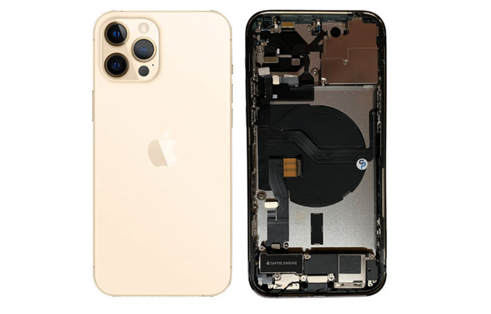 Behuizing volledig gemonteerd - EU (A grade) - Goud voor iPhone 12 Pro Max