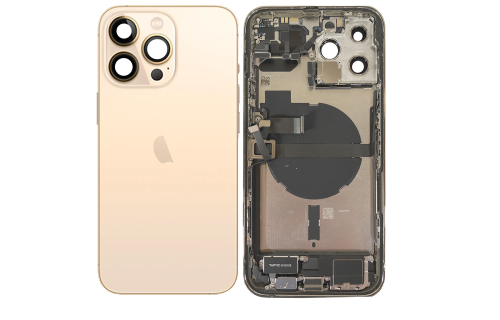 Behuizing volledig gemonteerd - EU (A grade) - Goud voor iPhone 13 Pro Max