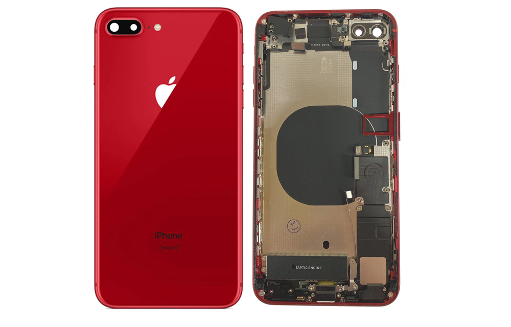 Behuizing volledig gemonteerd - EU (A grade) - Rood voor iPhone 8 Plus