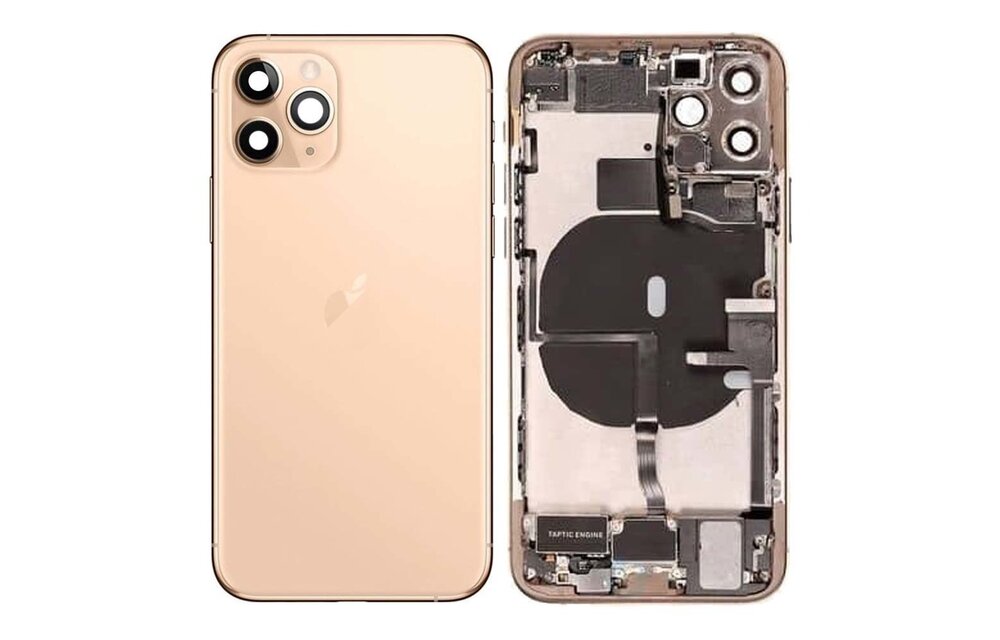 Behuizing volledig gemonteerd - EU (A grade) - Goud voor iPhone 11 Pro Max