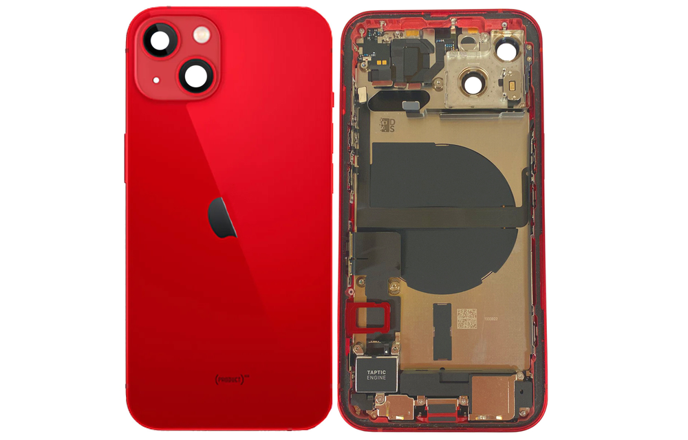 Behuizing volledig gemonteerd - EU (A grade) - Rood voor iPhone 13