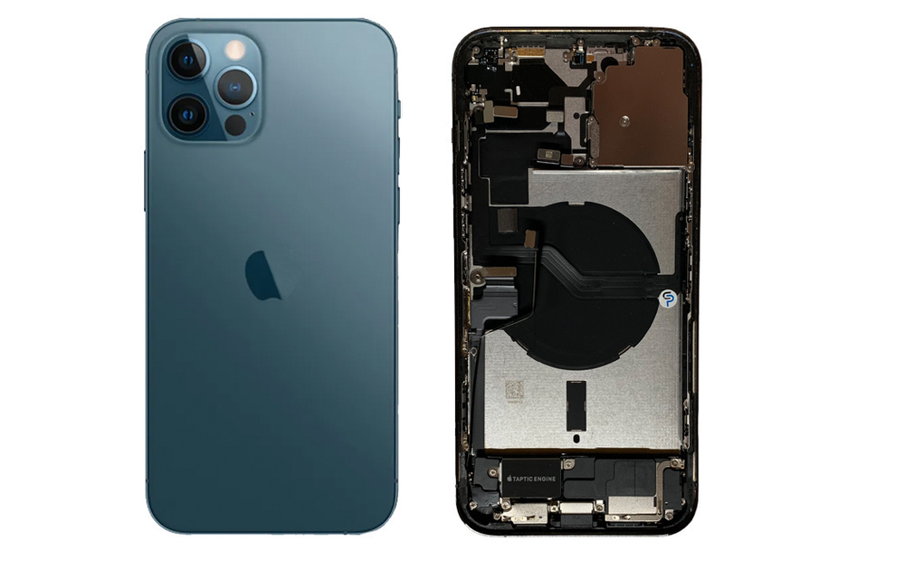 Behuizing volledig gemonteerd - EU (A grade) - Blauw voor iPhone 12 Pro Max