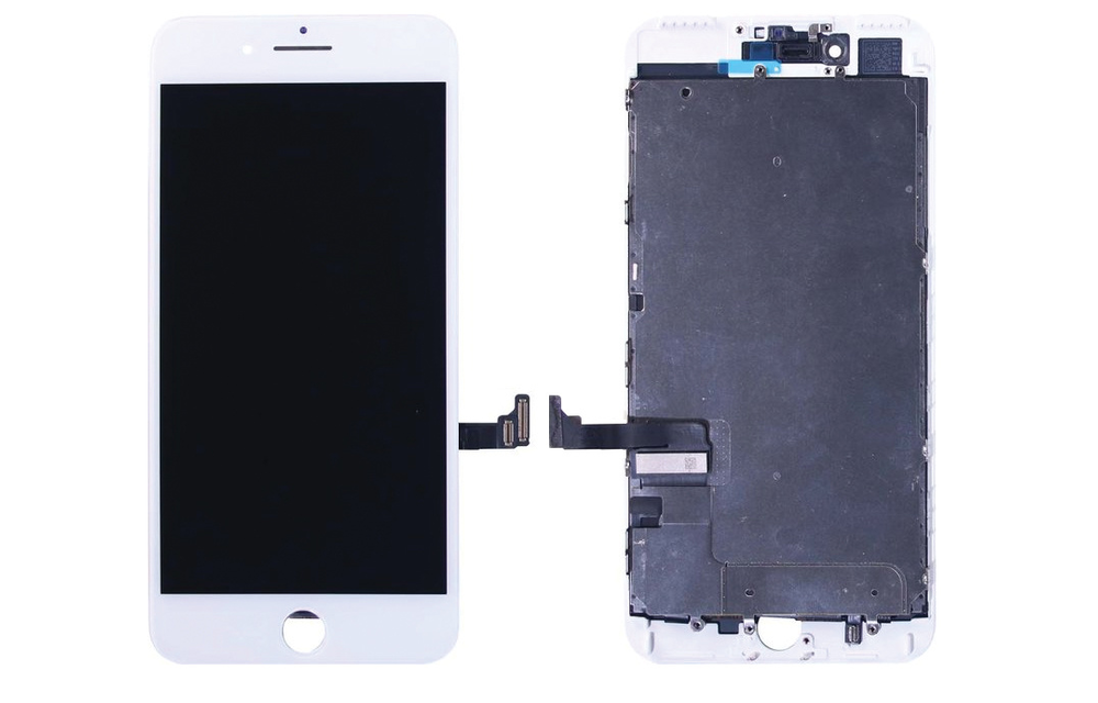 REFURBISHED: LCD scherm (LG DTP/C3F) - Wit voor iPhone 8 Plus