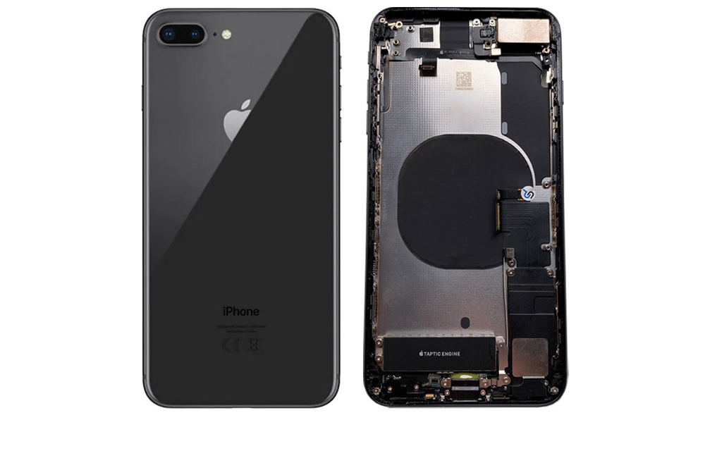 Behuizing volledig gemonteerd - EU (A grade) - Zwart voor iPhone 8 Plus