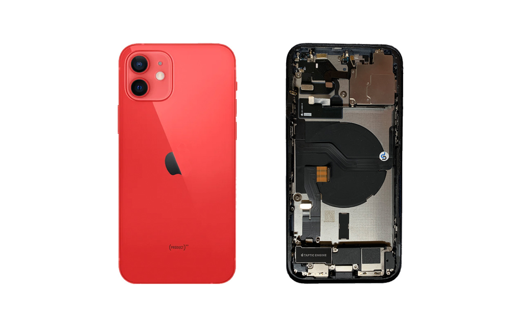 Behuizing volledig gemonteerd - EU (A grade) - Rood voor iPhone 12