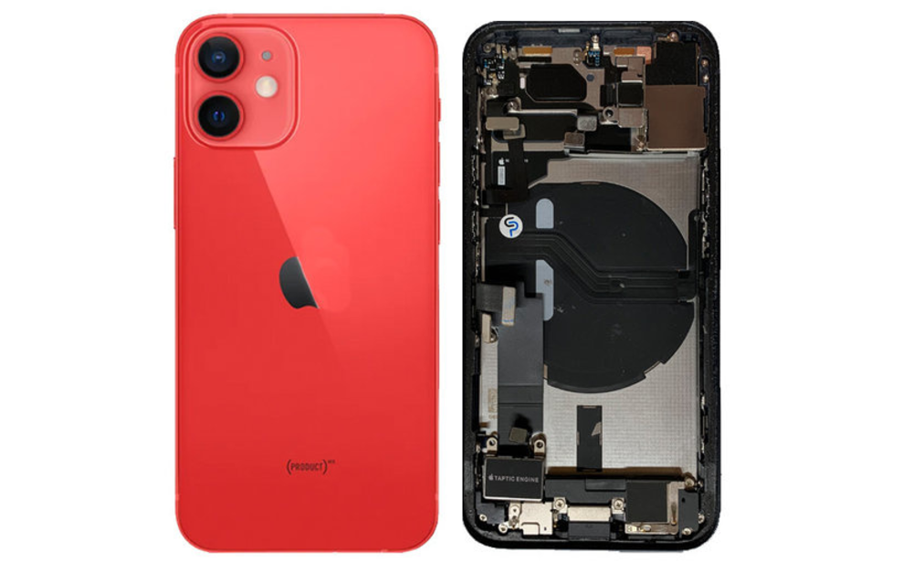 Behuizing volledig gemonteerd - EU (A grade) - Rood voor iPhone 12 Mini