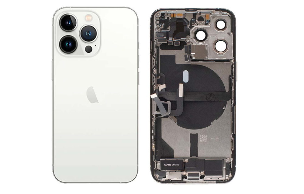 Behuizing volledig gemonteerd - EU (A grade) - Zilver voor iPhone 13 Pro