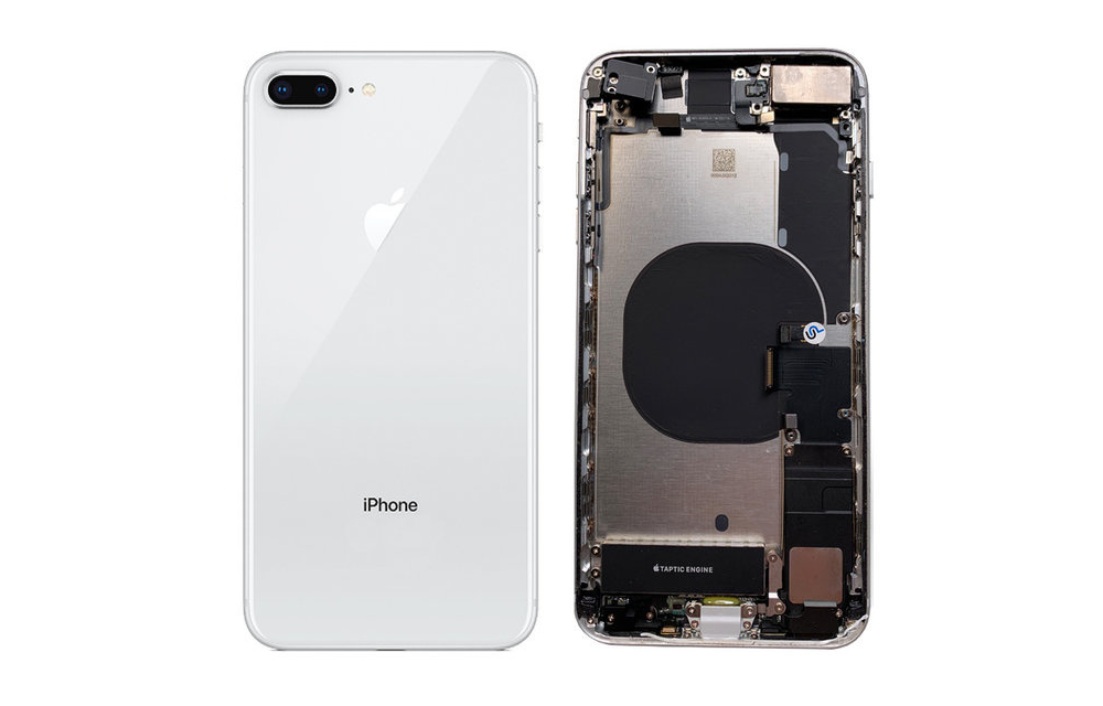 Behuizing volledig gemonteerd - EU (A grade) - Zilver voor iPhone 8 Plus