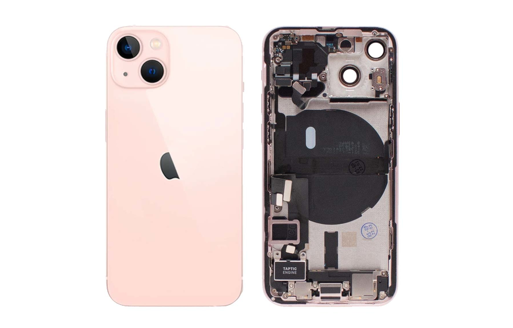Behuizing volledig gemonteerd - US (A grade) - Roze voor iPhone 13