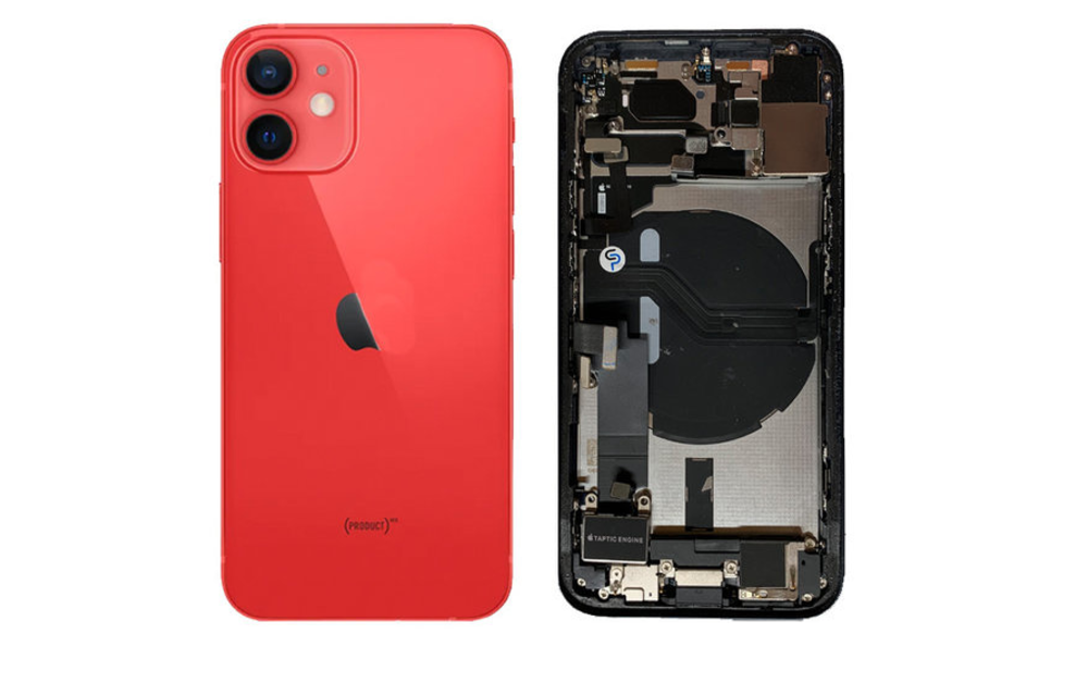Behuizing volledig gemonteerd - US (A grade) - Rood voor iPhone 12 Mini