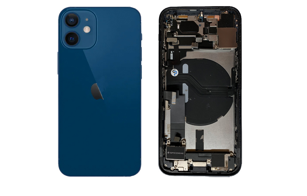 Behuizing volledig gemonteerd - US (A grade) - Blauw voor iPhone 12 Mini