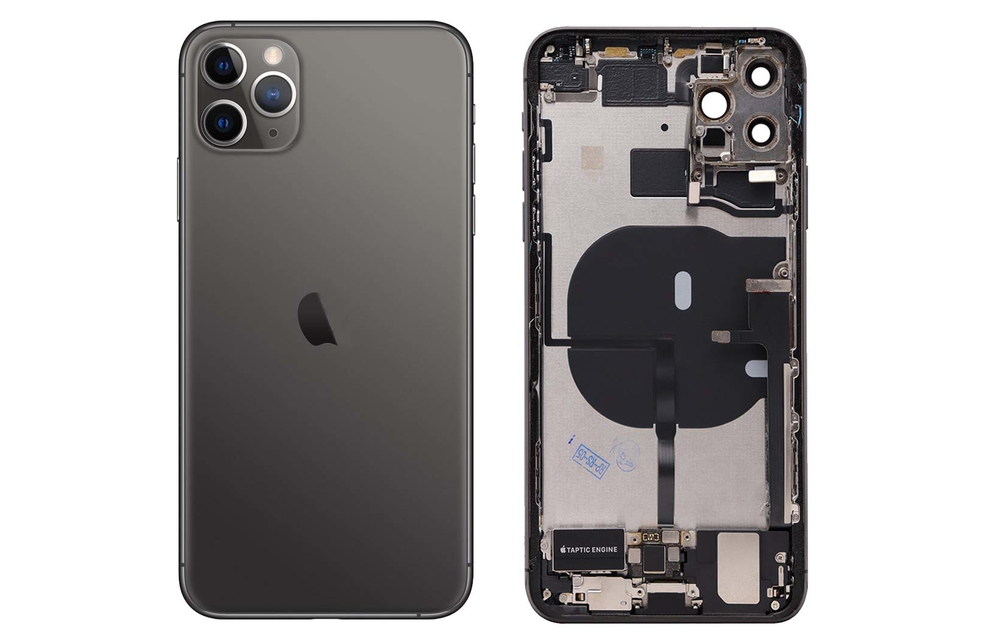 Behuizing volledig gemonteerd - US (A grade) - Zwart voor iPhone 11 Pro Max