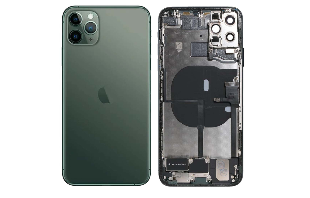 Behuizing volledig gemonteerd - US (A grade) - Groen voor iPhone 11 Pro Max
