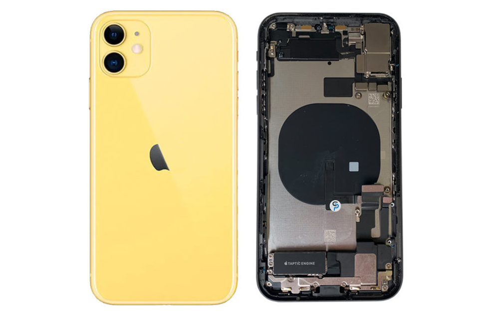 Behuizing volledig gemonteerd - US (A grade) - Geel voor iPhone 11