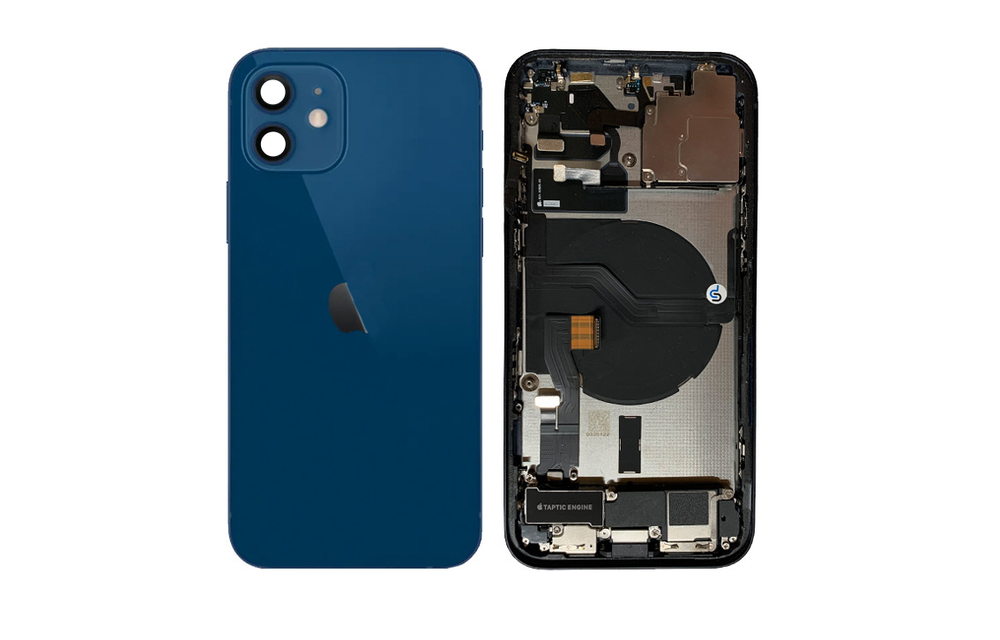 Behuizing volledig gemonteerd - US (A grade) - Blauw voor iPhone 12