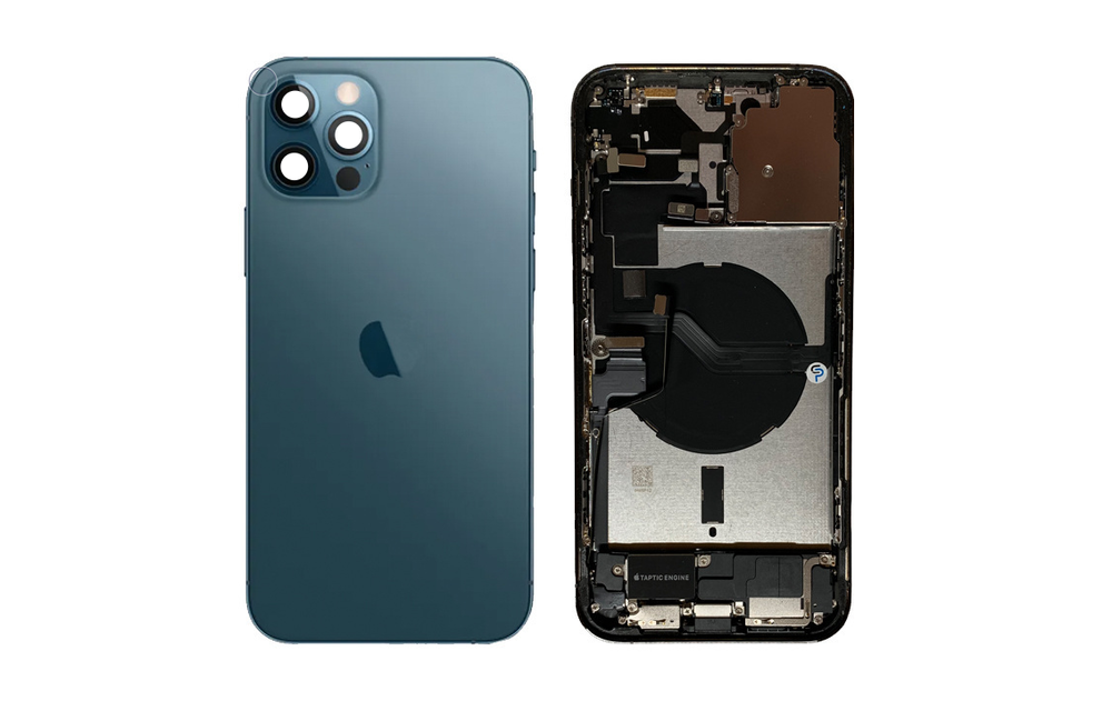 Behuizing volledig gemonteerd - US (A grade) - Blauw voor iPhone 12 Pro Max