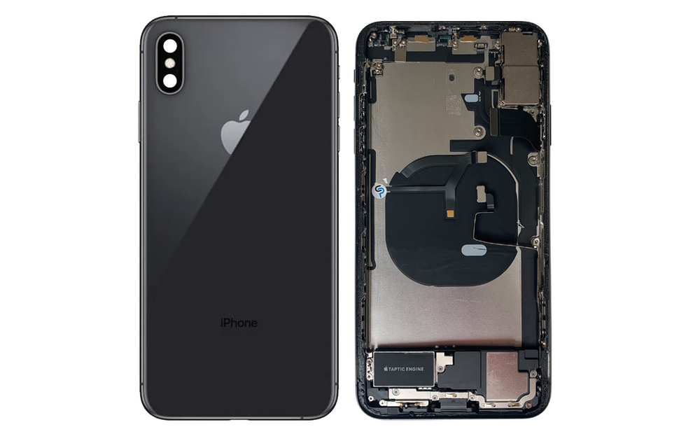Behuizing volledig gemonteerd - US (A grade) - Zwart voor iPhone XS Max