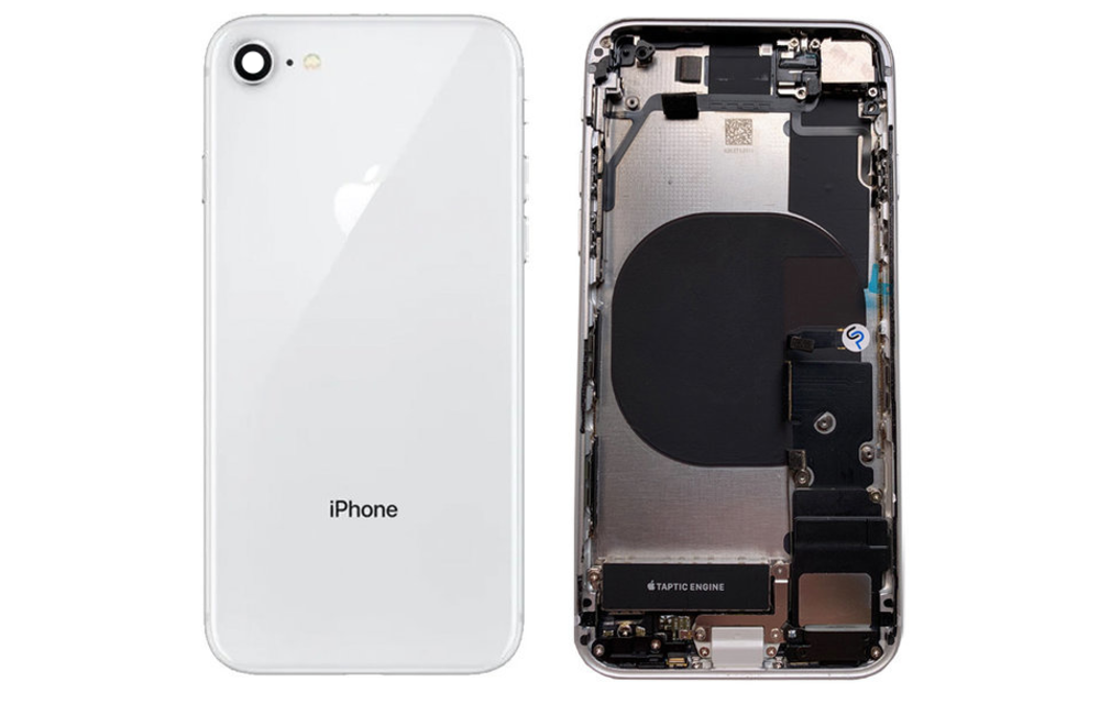 Behuizing volledig gemonteerd - US (A grade) - Zilver voor iPhone 8