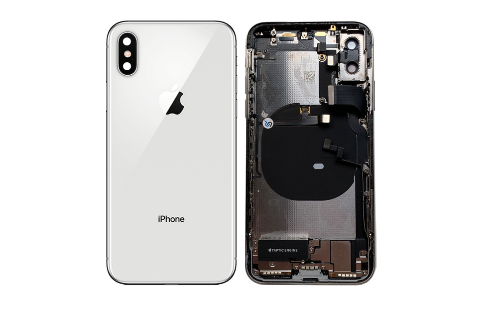 Behuizing volledig gemonteerd - US (A grade) - Wit voor iPhone X